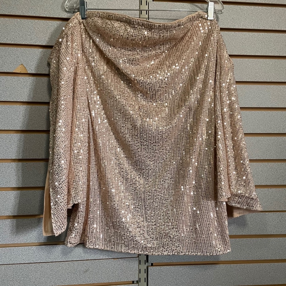 Womens‎ Sequin Off Shoulder Top Champagne Party Clubwear Sparkly Large